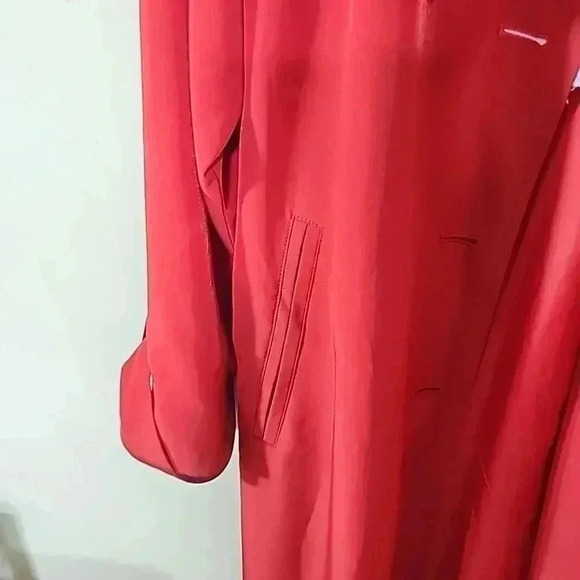 Customized By Statement Boutique Denim and sequin trench coat. Size 8 - Picture 11 of 12